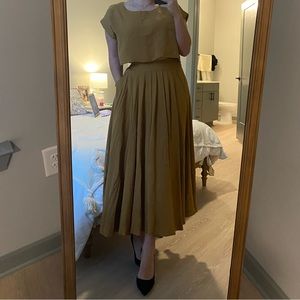Maxi skirt and top set